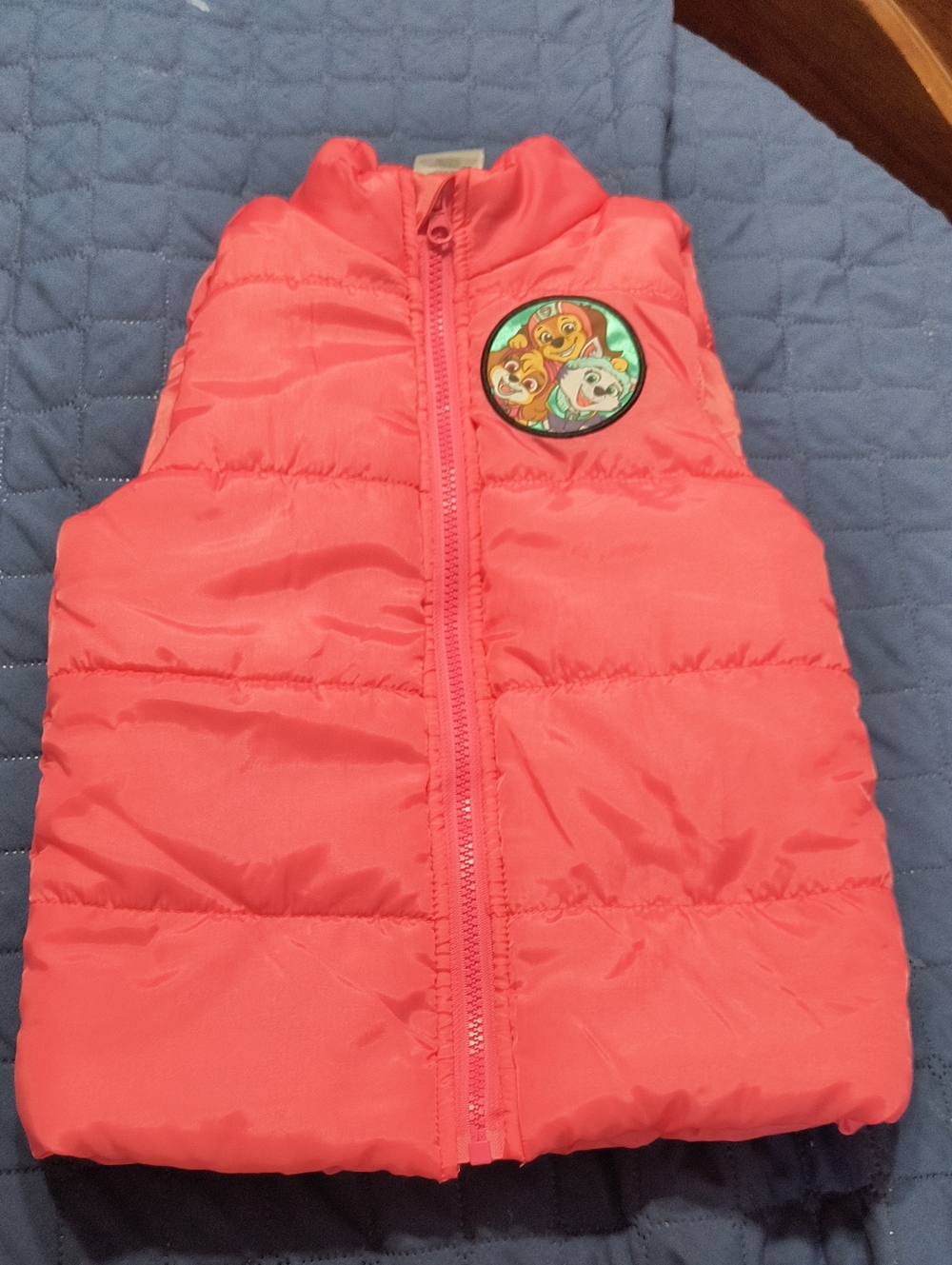 Nickelodeon Pink Quilted Paw Patrol Puffer Vest, NEW